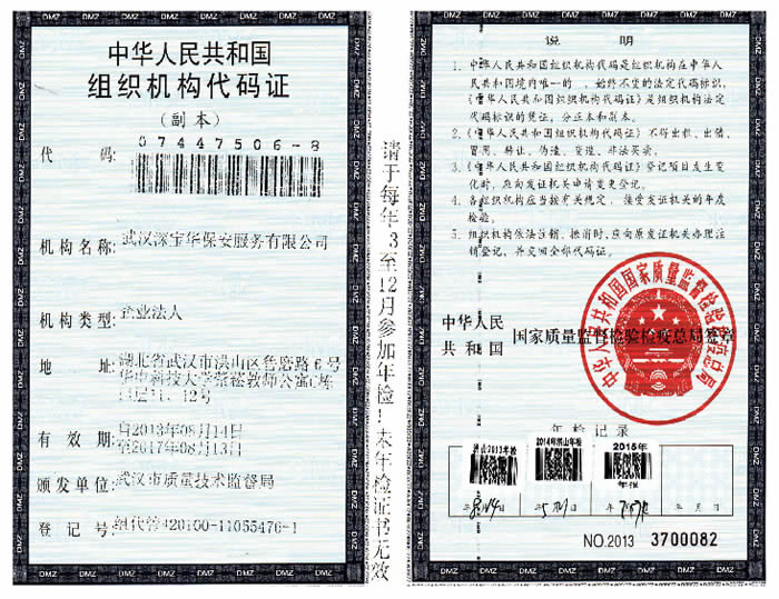 組織機構(gòu)代碼證